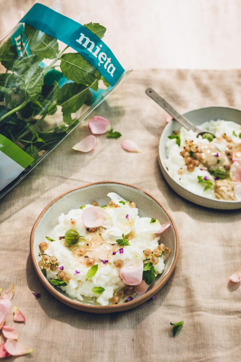 congee z miętą
