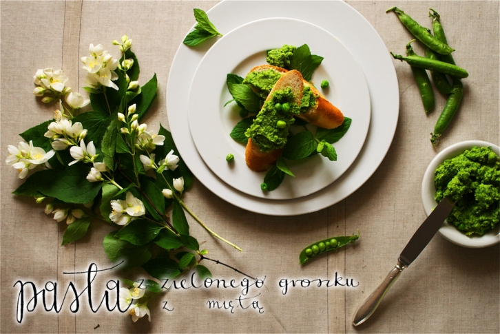 Pasta groszkowo – miętowa