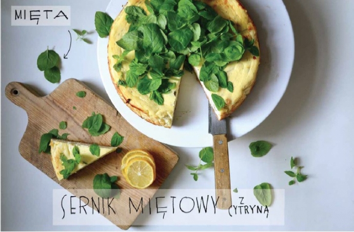 Sernik miętowy z cytryną